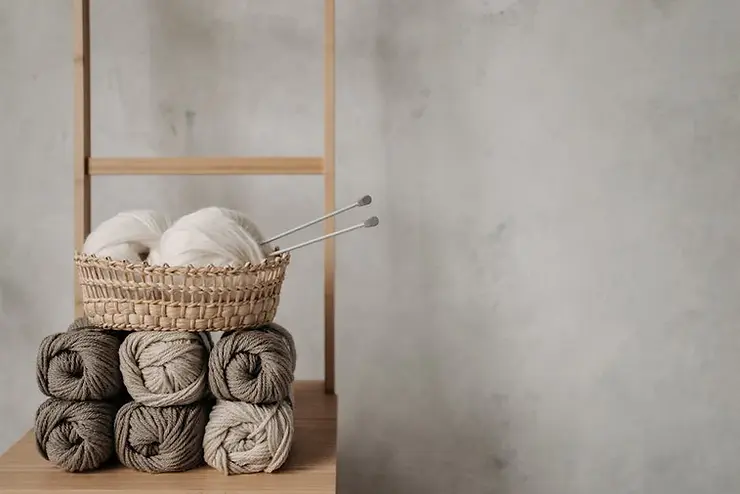 Yarn and basket