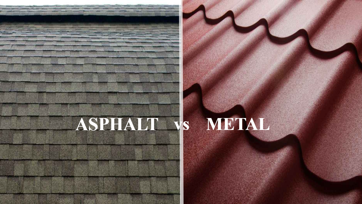 asphalt shingle vs metal roofing in Virginia